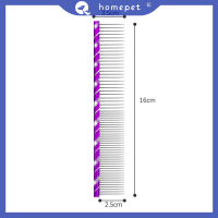 ? Homepet หวีสำหรับสุนัขสัตว์เลี้ยงหวีหลายสีสดใสหวีสแตนเลสหวีตรงสำหรับสุนัขขนเครื่องมือตัดผมแมว