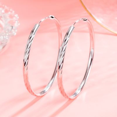 【YP】 925 Sterling 3/4/5/6 ​Meteor Shower Hoop Earrings Luxury Jewelry Accessories Female Shipping