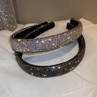 【YF】 FYUAN Shiny Rhinestone Headbands Silver Color Hairbands Headwear for Women Hair Accessories Jewelry Gifts