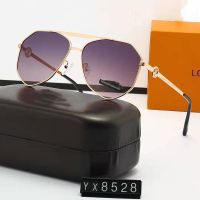 Womens new L.Vˉsunglasses womens personality black elegant sunglasses outdoor anti-ultraviolet polarized driving glasses trend