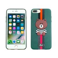 เคส ไอโฟน Case iPhone 7P สินค้าใหม่ ( วัสดุ TPU ยืดหยุ่นได้ดี ลายหมีน่ารักมาก ) ปกปัองกันเครื่องได้ดีมาก Case Cover for Apางนิ่ม สีple iPhone 7P