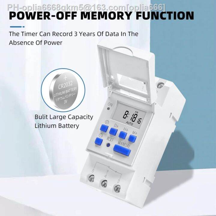 electronic-weekly-7-days-programmable-digital-time-relay-timer-switch-control-ac-220v-230v-12v-24v-48v-16a-din-rail-mount-thc15a