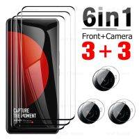 （ATG）6in1 3D กระจกโค้ง ForMi ปืนลูกซอง12SScreenXiomi Mi12 12SMi 12SUltra 12XLens ป้องกันฟิล์ม