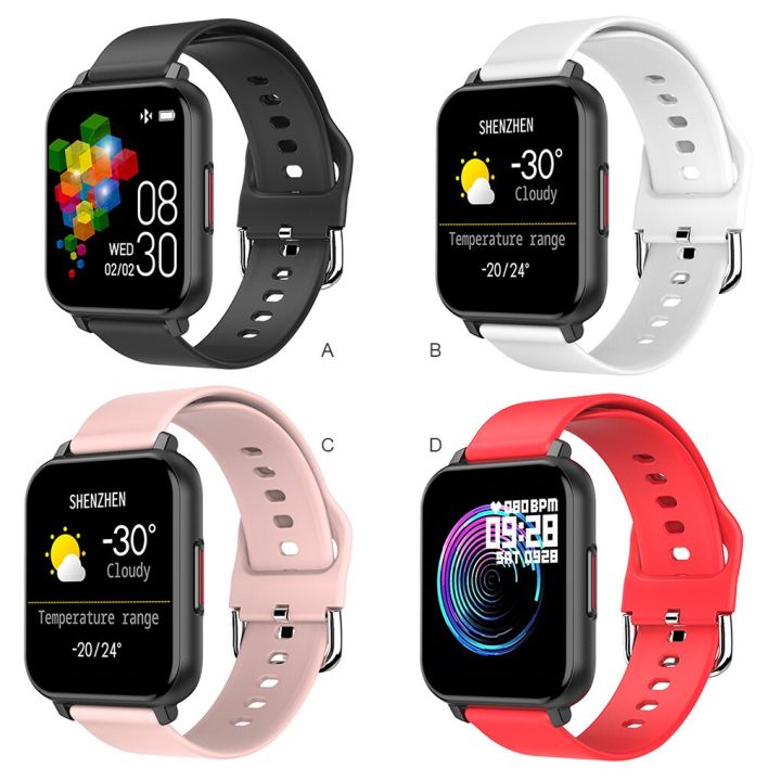 smart-watch-bluetooth-compatible-5-0-heart-rate-wristwatch-touch-screen-blood-pressure-watch-blood-oxygen-wristwatch-white