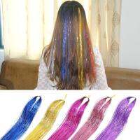 Wig Hair Extension Braided Hair Color Hair Flashing Bright Silk Silver Rope And Laser Gold Colorful S8S5