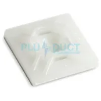 ( Promotion+++) คุ้มที่สุด แป้นกาว Plus Duct สีขาว PT-W-4A (27.7 x 27.7 x 5.7 mm.) ราคาดี กาว กาว ร้อน กาว อี พ็ อก ซี่ กาว ซิ ลิ โคน