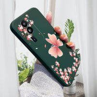 HP เคสสำหรับ OPPO Reno10 Pro + 5G เคสลายการ์ตูนผีเสื้อดอกเหมยดอกไม้สวยๆเคสมือถือคลุมทั้งหมดปลอกซิลิโคนของเหลวทรงสี่เหลี่ยมดั้งเดิมเคสป้องกันทนแรงกระแทกกล้อง