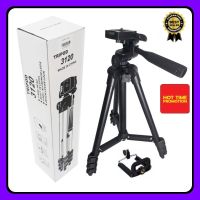 ขาตั้งกล้อง Tripod 3120 ขาตั้งโทรศัพท์ รุ่น 3 ขา TF3120 (สีดำ) ฟรีหัวต่อมือถือ สินค้าพร้อมส่ง