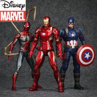 Disney Marvels  Original Iron Man Childrens Toy Gift Box Movable Doll Iron Man Mark Avengers Tony Stark Legend Toy Doll Model