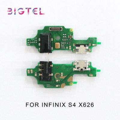 5ชิ้น/ล็อตสำหรับ Infinix S4 X626 Usb ชาร์จพอร์ตอะไหล่บอร์ดเชื่อมต่อสายเคเบิลงอได้ไมค์ไมโครโฟน