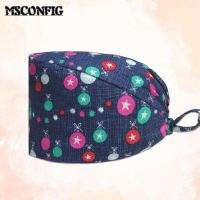 Beauty Agency Cotton Comfortable Work Scrubs Hat Elastic Female Lab Doctor Dustproof Cartoon Mens Nursing Medical Cap Wholesale