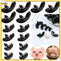 VJDA 20pcs/10pairs คุณภาพสูง ชิ้นส่วนของเล่นยัดไส้ อุปกรณ์สัตว์หมี ตุ๊กตาเครื่องมือ DIY หุ่นคริสตัลตา จมูกตาด้าย งานฝีมือดวงตา