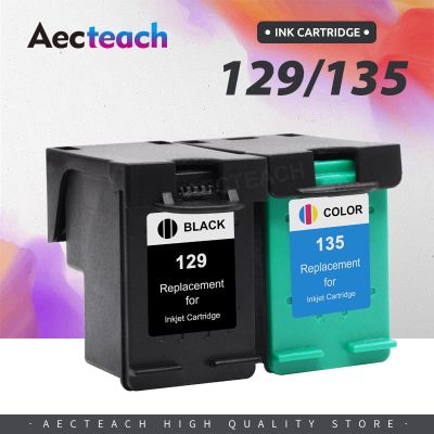 Aecteach Printer Ink Cartridge Replacement For Hp 129 135 C4110 C4140 C4150 C4170 C4173 C4175 C4180 C4183 C4188 C4190 C419