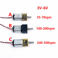 GA12-N20 Micro N20 โลหะเกียร์เกียร์มอเตอร์ DC 3V 5V 6V 35/70/100 /200/240/500rpm Multi Slow Speed เครื่องยนต์หุ่นยนต์รถ-dliqnzmdjasfg