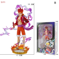SIYI?Gift?Cheap? Anime One Piece ลูฟี่เกียร์5 Figurine Nika Sun God Action figures collectible