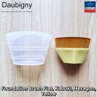 Daubigny® Foundation Brush Flat, Kabuki, Hexagon แปรงลงรองพื้น ด้ามหกเหลี่ยม แปรงคาบูกิ