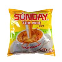 ชาพม่า Sunday tea mix 3 in 1 หอมหวานกลมกล่อม