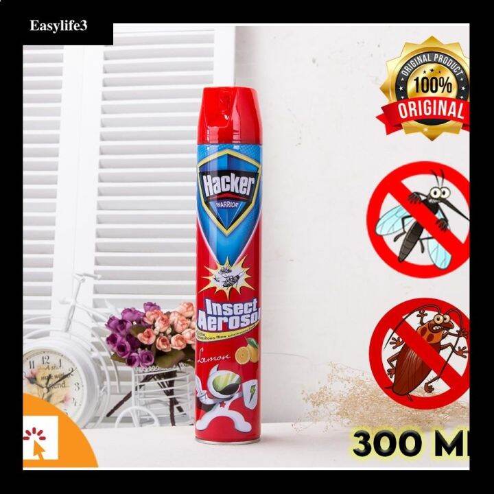 Easylife Hacker Aerosol Mosquito Killer Spray - Lemon Scent (Anti ...
