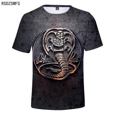 Casual Cobra Kay suitable popular comfortable breathable Cobra Kay fashion printed T-shirt, summer 3D mens and womens same style printed T-shirt