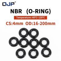 NBR O Ring Segel Paking Ketebalan CS4mm OD12-200mm Tahan Aus Bensin Mobil Nitril Karet O-ring Tahan Air Hitam