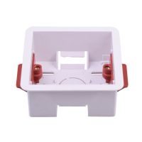 XHLXH Embedded Install Gypsum Board Lining Box Junction Box White Wall Switch Box Safe 35/46mm Depth Wall Socket Cassette Socket