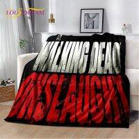 Walking Dead Horror Soft Plush Blanket, ผ้าห่มผ้าลินินผ้าห่มห้องนั่งเล่นห้องนอนเตียงโซฟาปิกนิกปก Bettdecke