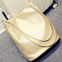 Casual Womens Handbag Soft Leather Messenger Bag Female Fashion Luxury Bucket Bag High Quality Solid Color Pu Soulder Handbags