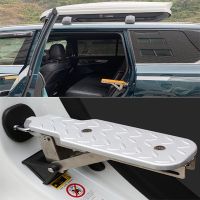 Universal 440 Lbs Aluminum Car Roof Rack Step Fit Door Latch Rooftop Up Hook Stand Pedals For Most SUV Pickup Accessories