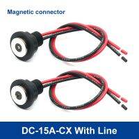 DC-15A-CX ที่มีสายเชื่อมต่อแม่เหล็กด้ายกันน้ำขั้วต่อ1.2เมตรชาร์จสายไฟแม่เหล็กติดต่อชายปลั๊กตัวเมีย