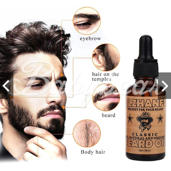 Qlzhanfu Beard Growth Essence Beard Growth Oil Beard Growth Fluid 30ml Men Chest Hair Mature 3597