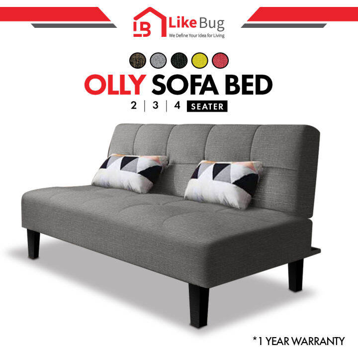 FREE SHIPPING OLLY 2 in 1 Foldable Sofa Bed/Katil sofa/ Futon/Daybed/ 2