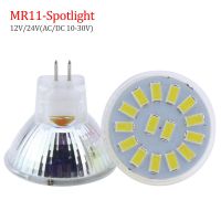 【✱2023 HOT✱】 gaqiugua6 6x สปอตไลท์หลอดไฟ Led Mr11 5730 Smd 12 15 Leds 5W 7W โคมไฟระย้าสีขาวอบอุ่นโคมไฟ Led 12V 24V แทนที่ด้วยหลอดฮาโลเจน