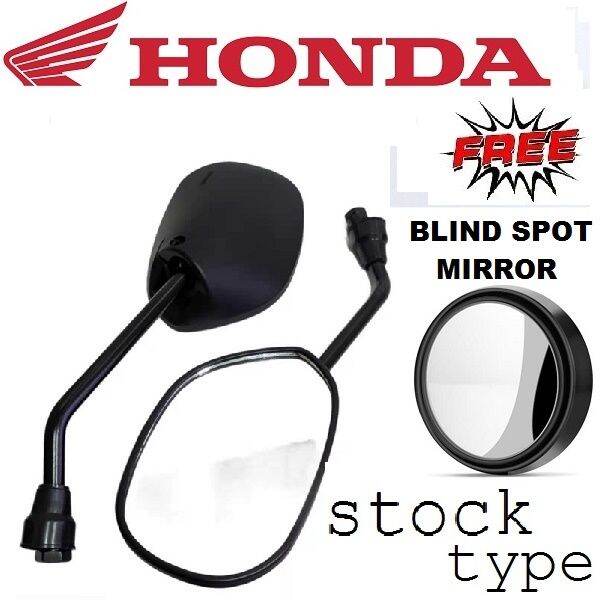 HONDA CLICK 125i SIDE Mirror Motorcycle Black stock type with blind