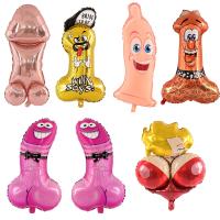 【CC】 1pcs Inflatable Penis Foil Dick Helium Ballons Bachelorette Bride To Globos Hen Night Adult Supplie