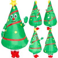 Christmas Tree Snowman Santa Claus Inflatable Costume Suit Cosplay Fancy Party Dress Halloween Costume For Men Women