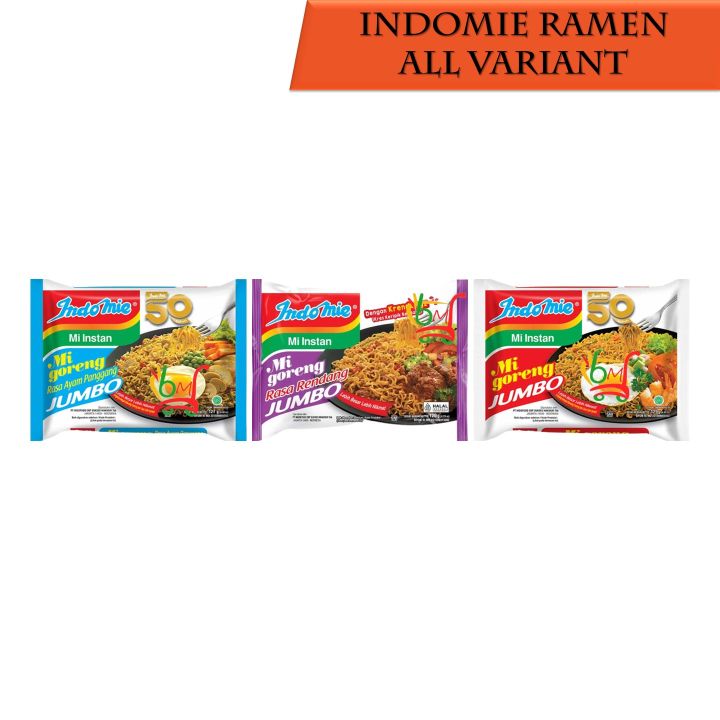 Indomie Jumbo Mie Instan Goreng Kemasan Besar All Variant | Lazada ...