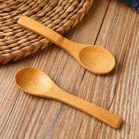 1PC 12.8cm Small Bamboo Kitchen Honey Spoon for Jam Coffee