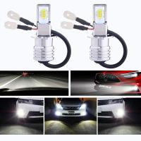 2Pcs Super Bright T1 CSP ไฟหน้ารถหลอดไฟข้อผิดพลาดฟรี Canbus Led DRL หมอกโคมไฟ H1 H3 H4 H7 H11 9005 9006 80W กันน้ำ12V 24V อลูมิเนียมอัตโนมัติขับรถ