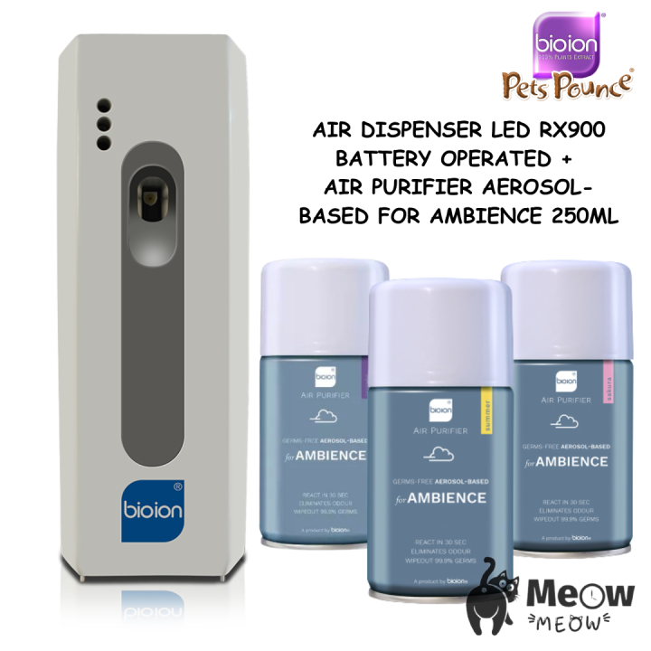 Bioion LED RX900 Air Dispenser Battery Operated With Ambience Germs ...