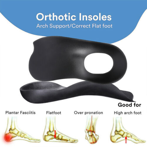 FeelLife Plantar Fasciitis Relief Shoe Insoles 1-Pair, Arch Support Insoles,  Running Athletic Gel Shoe Inserts, Orthotic Insoles for Arch Pain Trim to  Fit: Men 8-11/Women 9-12 Black & Orange L(Men 8-11/Women 9-12)