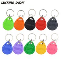 ✆ 10pcs/lot TK4100 125khz RFID Keychain Card Tag Key ID Keyfob Door Entry Access Control Management KeyChain Token