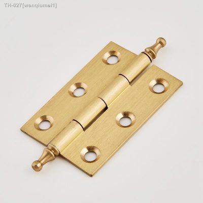 ℡┋ Brushed Brass Decorative Cabinet Cupboard Door Butt Hinges Gold 2 /2.5 /3 -1Pack