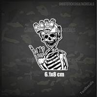 สติกเกอร์ร้านGhoststicker โครงกระดูก skeleton สไตล์Tactical ติดรถยนต์ มอเตอร์ไซค์ กล่องปืน