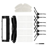 Plush Master Brush and Filter Kit for Proscenic M7 Pro Robot Vacuum Parts Main Side Brush Hepa Filter Mop