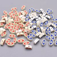 【CW】▤▤  New Evil Polymer Clay Beads Turkish eyes Loose Spacer Jewelry Making Necklace