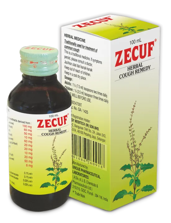 ZECUF HERBAL COUGH REMEDY SYRUP 100mL Lazada