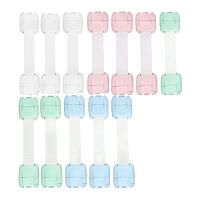 12 Pack Cabinet Locks Baby Cabinet Locks No Drill Multi-Use Adhesive Straps Latches for Babies Child