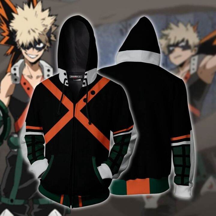 Bakugou Katsuki School Uniforms Cosplay Costume 3D Printed My Hero ...