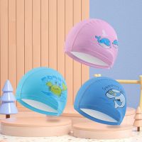 Childrens Swim Cap Cartoon Waterproof Hair Care PU Coating Professional Printed Logo Swim Cap Factory Direct Sales Swim Caps