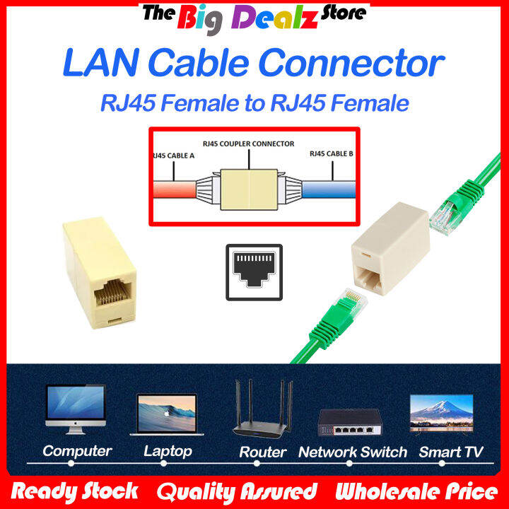 LAN Cable Connector RJ45 / Network Cable Connector / Cable